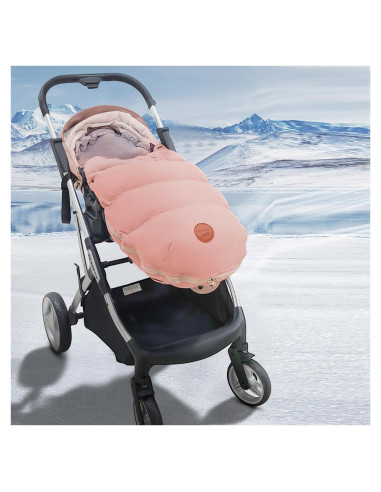 Manta Portátil Orgánica Toyanuo para Bebés 100% Algodón Rosa