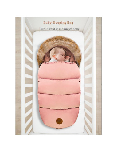 Manta Portátil Orgánica Toyanuo para Bebés 100% Algodón Rosa