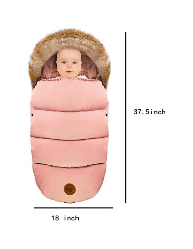 Manta Portátil Orgánica Toyanuo para Bebés 100% Algodón Rosa