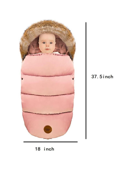 Manta Portátil Orgánica Toyanuo para Bebés 100% Algodón Rosa