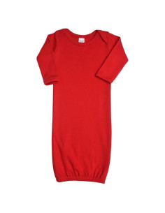 Bata de Bebé de Manga Larga Monag 3-6 Meses Color Rojo