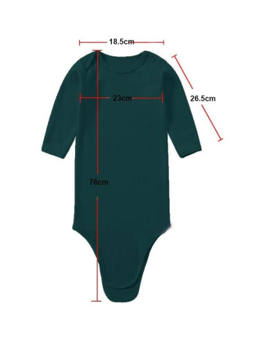 Bata de Sueño Bebé Niño 0-3 Meses Verde Algodón