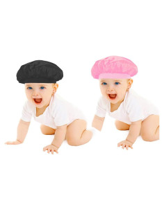 Pack de 2 Gorras de Satén para Niños DuoZan - Gorro de Dormir y Ducha