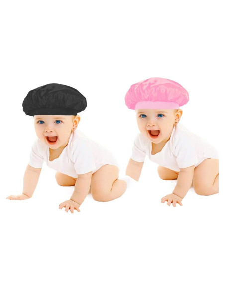 Pack de 2 Gorras de Satén para Niños DuoZan - Gorro de Dormir y Ducha