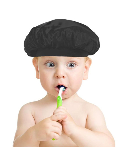 Pack de 2 Gorras de Satén para Niños DuoZan - Gorro de Dormir y Ducha