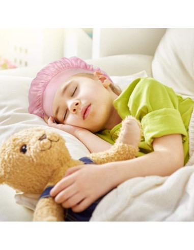 Pack de 2 Gorras de Satén para Niños DuoZan - Gorro de Dormir y Ducha