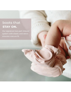 Botas de bebé Goumikids Rosa 3-6 meses de viscosa y algodón 2