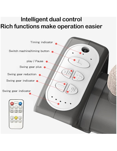 Cuna Lateral Inteligente Suttonbebe 601 Rosa Bluetooth Plegable