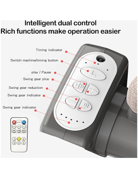 Cuna Lateral Inteligente Suttonbebe 601 Rosa Bluetooth Plegable