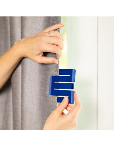 Clip de Cortina Pro Genérico Blackout Blanco - Pack de 2