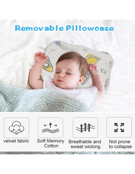 Funda de Almohada Suave Genérico Espacial Algodón 155g