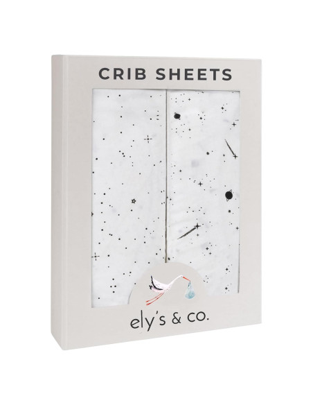 Sábanas de Cuna Ely's & Co. 100% Algodón Jersey 2 Piezas