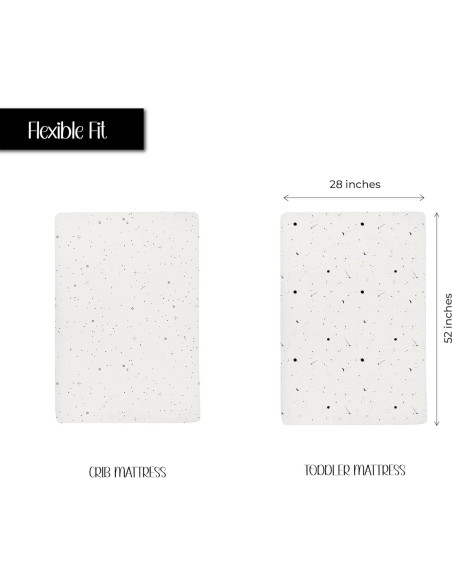 Sábanas de Cuna Ely's & Co. 100% Algodón Jersey 2 Piezas