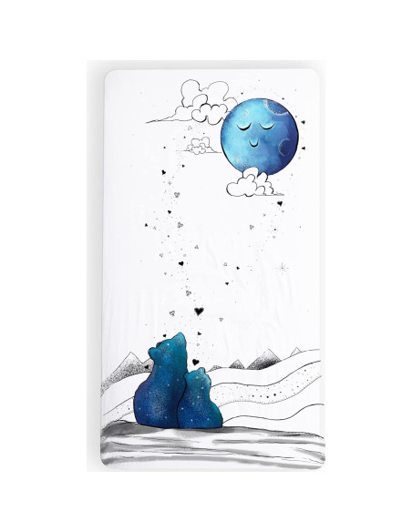 Sábana Ajustable JumpOff Jo 100% Algodón Cuna Estándar 71x132 cm