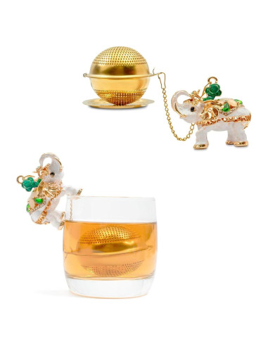 Colador de Té Elefante de Acero Inoxidable Gloriousliving 3.48 cm