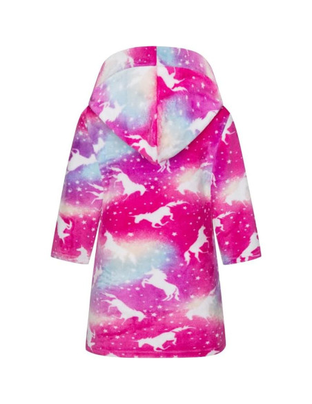 Bata de baño con capucha felpa unisex para niños 5-6 años