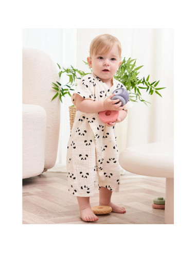 Bata de Kimono para Bebés BINIDUCKLING Muselina Algodón 3-6 Meses