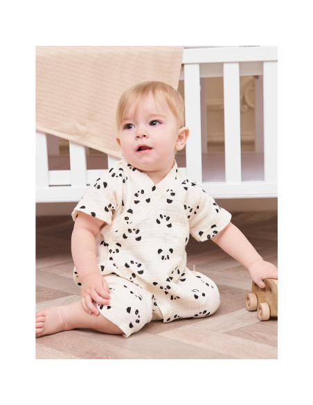 Bata de Kimono para Bebés BINIDUCKLING Muselina Algodón 3-6 Meses