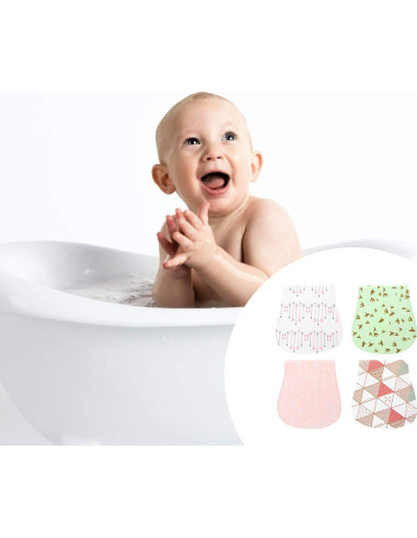 Esponjas de baño para bebés Lurrose 3pcs ultra suaves