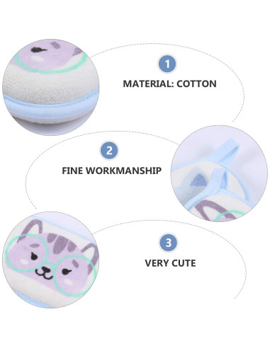 Esponjas de baño para bebés Lurrose 3pcs ultra suaves