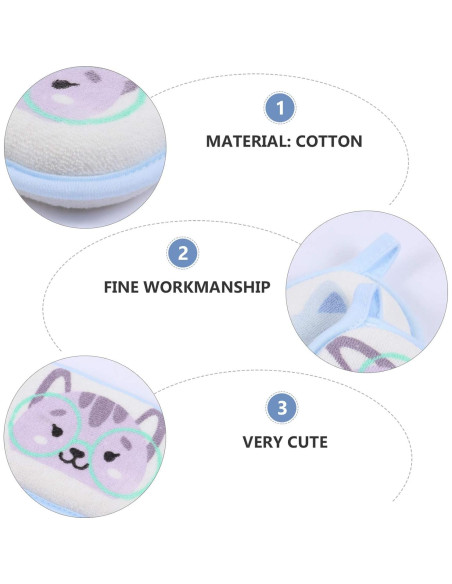 Esponjas de baño para bebés Lurrose 3pcs ultra suaves