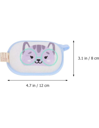 Esponjas de baño para bebés Lurrose 3pcs ultra suaves