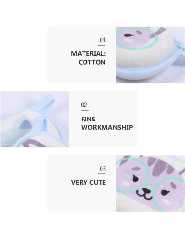 Esponjas de baño para bebés Lurrose 3pcs ultra suaves