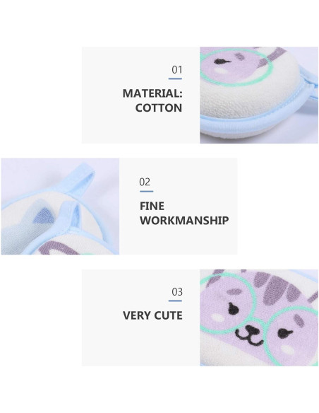 Esponjas de baño para bebés Lurrose 3pcs ultra suaves