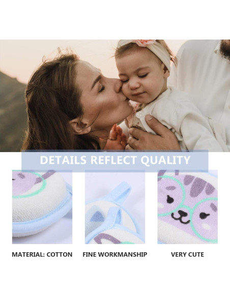 Esponjas de baño para bebés Lurrose 3pcs ultra suaves