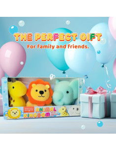 Juego de Esponjas de Baño Spongentle 3 Pack Animales 2