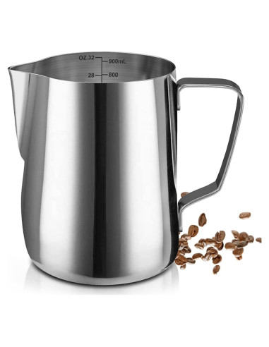 Jarra Espumadora de Leche SIKEMAY 900ml Acero Inoxidable