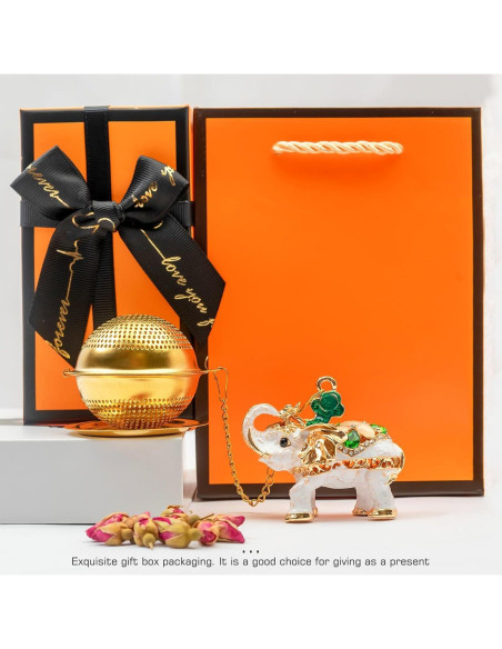 Colador de Té Elefante de Acero Inoxidable Gloriousliving 3.48 cm