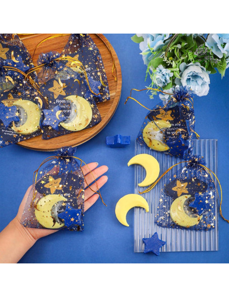 50 Jabones Recuerdo Baby Shower Dansib Luna y Estrella