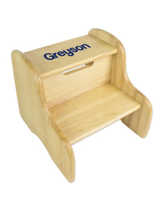 Escalera de Dos Pasos Personalizada My Bambino en Madera Natural