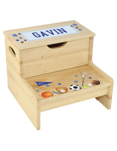 Taburete de Almacenamiento Deportivo My Bambino de Madera