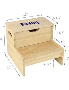 Taburete de Almacenamiento Deportivo My Bambino de Madera 2
