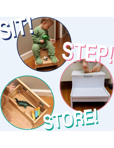 Taburete de Almacenamiento Deportivo My Bambino de Madera