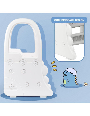 Escalera para Niños IDEALHOUSE 2 Pasos Gris para Baño y Cocina