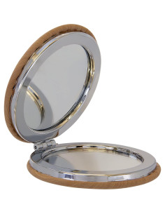 Espejo Compacto Enthoozies de Cuero Sintético 6.35 cm Doble 2