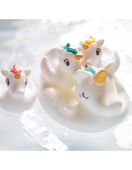 Juguetes de Baño Flotantes Unicornio LIGHTALING - Juego de 4