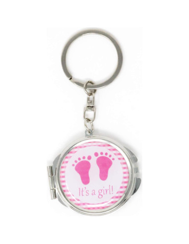 12 Espejos Compactos de Fiesta Baby Shower AmoreCreations