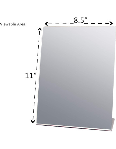 Espejo Acrílico Portátil Soportes de Marketing 8.5" x 11" - Paquete de 4