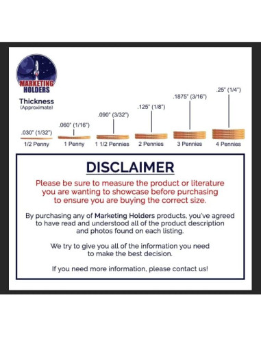 Espejo Acrílico Portátil 5x7" con Imán Marketing Holders