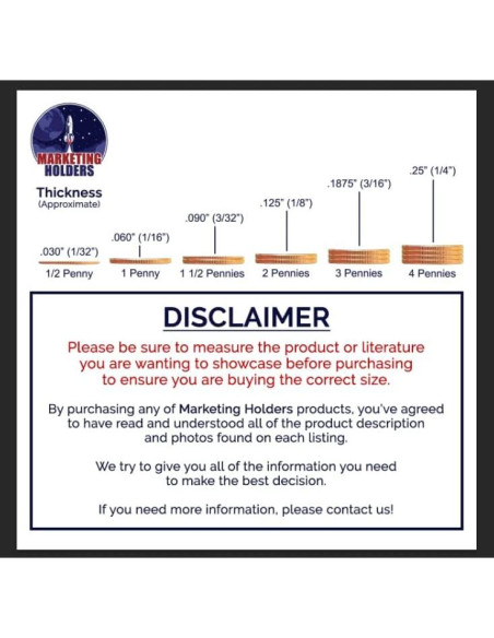 Espejo Acrílico Portátil 5x7" con Imán Marketing Holders