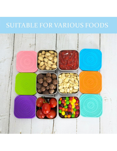 Set de 6 Contenedores de Snack Acero Inoxidable 304 170g