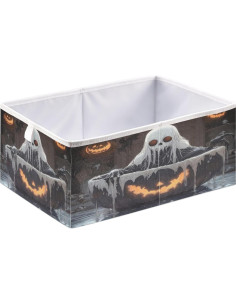 Cesta de Almacenamiento Plegable Haskirky 28x28x28 cm Halloween 2