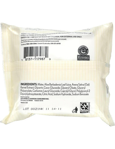 Toallitas para Bebé Aveeno 25 Unidades Sin Fragancia