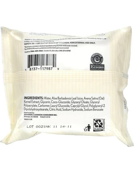 Toallitas para Bebé Aveeno 25 Unidades Sin Fragancia