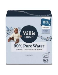 Toallitas de Lujo para Bebés Millie Moon 576 Piezas 99% Agua