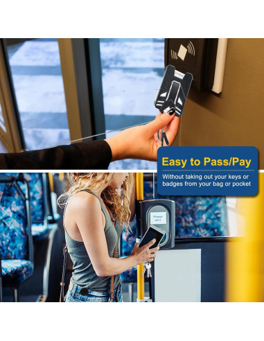 Llavero Retráctil DELSWIN con Clip y Cuerdas para Teléfonos - 2 Piezas